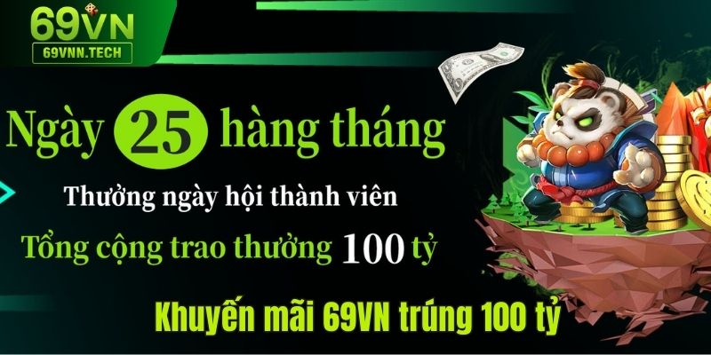 Trả thưởng cố định vào ngày 25 hàng tháng